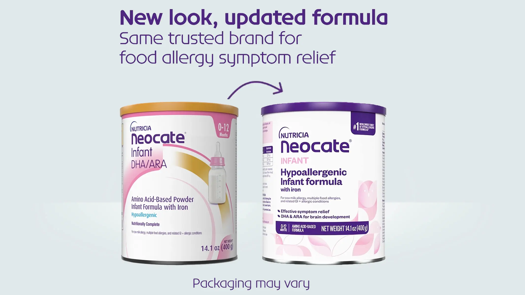 Neocate Infant Main Side label view of the can